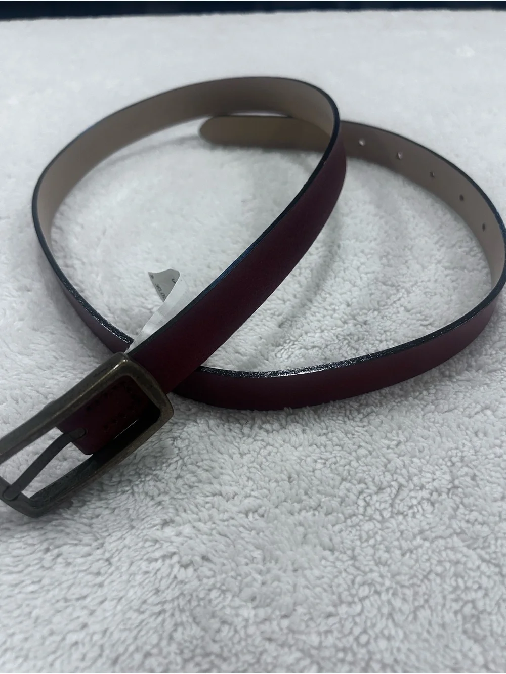 Banana republic Italian, leather burnt cognac size med with antique brass buckle